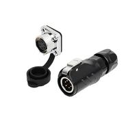 ZBLZGP LP12 Aviation Connector, 6 Pins with Gold-Plated Contacts for Low Contact Resistance, Stable Signal Transmission for Robotics Wiring Networks