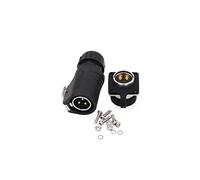 ZBLZGP LP20 Waterproof Connector IP65 Solar Panel Charging Plug Quick Connection Plug and Socket LED Outdoor Power Plug (3-Pin, Male & Female)