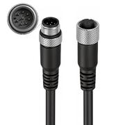 ZBLZGP M12 A-Code 8 Pin Aviation Sensor Male Female Electrical IP67 Waterproof Cable (Male to Female, 3M/9.8FT)