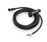 ZBLZGP M12 A-Code 8 Pin Male Female Cable (Elbow 8pin Female, 15M/49.4FT)