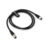 ZBLZGP M12 A-Code 8 Pin Male to Female Cable Connector Sensor Shielded Extension Cable Wire Industrial Gigabit Network Line 1M/3.3FT for Cognex Cables Singnal Transmission Line