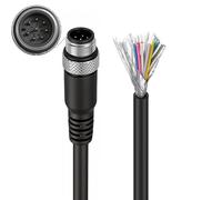 ZBLZGP M12 A-Code 8 Pin Male to Open Leads Sensor Signal Actuator Cable for Device Network Industrial Profibus Automation Camera 1M/3.3FT