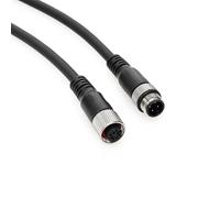 ZBLZGP M12 A-Coded 4-core Male to Female Industrial Connecting Cable, IP67 Rated,22AWG Copper Conductors Ideal for Industrial Automation, Robotics & Sensor Networks 1M