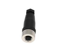 ZBLZGP M12 Connector 8 Pin Waterproof Straight Female Plug Unshield Field Wireable A Code 12mm Threaded Joint Quick Connect Aviation Wire Connector 1Pack