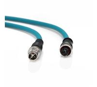 ZBLZGP M12 Profinet EtherCat Industrial Network Cable X-Coded 8 Pin Male to Female Cat7e Plug to RJ45 Wire Shielded for Cognex Basler Industrial Camera 25M/82.02FT