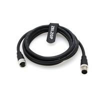 ZBLZGP M12 Waterproof Actuator Cable 8 Pin Male to Female Connector Aviation Sensor High Flex Cable for Industrial Actuator Profibus Automation 2M/6.6FT