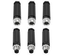 ZBLZGP M8 Sensor Connector Waterproof Male Female Plug Screw Threaded Coupling Electrical Connector (Male to Female, 3Pack 4Pin)