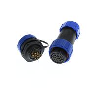 ZBLZGP SP21 10 Pin Aviation Circular Connector Waterproof IP68 7-12mm Cable Plug Female Male Socket Contact 5A Power AC DC Outdoor Solar Portable Power Station