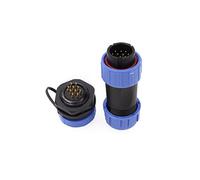 ZBLZGP SP21 10 Pin Panel Mount Connector Power 5A Industrial Waterproof Aviation Cable Connector for LED Solar