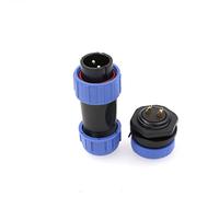 ZBLZGP SP21 2 Pin Aviation Cable Connector,Male and Female Panel Mount Waterproof Connector,Outdoor Electrical Industrial Power Connector