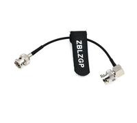 ZBLZGP Super Soft Video 3G RG174 RF Coaxial Cable for Camera Signal SDI Transmission Line Monitors,BNC Male to BNC Male Right Angle 90 Degrees 75 Ohm Connector 15CM