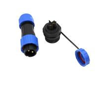 ZBLZGP TY16 2 Pin Solderless Aviation Panel Mount Wire Circular Male Female Connector Waterproof Screw Connector