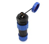 ZBLZGP TY20 2 Pin 25A Waterproof Aviation Male Female Solderless Panel Mount Connector Female Socket Screw Crimp Nut Plug