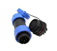 ZBLZGP TY20 6-Pin 5A Screw Crimp Aviation Plug Waterproof Connector Cable Connector Recessed Mounting Socket Dustproof Bulkhead Solderless Quick Disconnect Connector Wire 18AWG Cable Connector