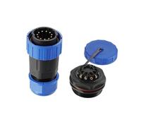 ZBLZGP TY32 Solder-Free 11 Pin Aviation Connector, IP68 Waterproof Screw Crimping, for Security Cameras/Infrared Detectors