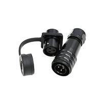 ZBLZGP Waterproof M12 Connector IP67 Push Pull Connector Weipu Panel Connector Industrial Electrical Adapter Male Female SA12 Aviation Cable Connector (3Pin 13A 250V)