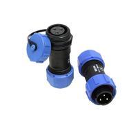 ZBLZGP Weipu SP17 IP68 Waterproof Panel Mounting Automotive Quick Release Adapter Aviation Electrical Plug (Pair) Plug (Male) & Female Socket, 3 Pin 10A)