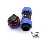 ZBLZGP WEIPU SP21 9 Pin Industrial Plastic IP68 Male Plug Female Socket Waterproof Connector Flange Cable Wire Aviation Connectors SP2110/P+SP2113/S