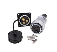 ZBLZGP WEIPU WS28 Aviation Wire Panel Power Cable Chassis Metal Connector Male Female Plug Socket Outdoor Car Electrical Industrial Signal Connector (TQ+Z 1 Female Plug & 1 Male Socket, 3pin)…