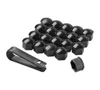 ZBMDTHEF 20 Pcs Wheel Nut Covers For Fiat Ducato 2006-2021, Universal Bolt Nut Covers Hexagonal Tire Nut Center Covers Protection with Removal Tool Set Auto Accessories,B/Black-21mm