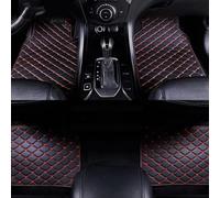 ZBMDTHEF 4 Pieces Car Floor Mats for Coche Chery Omoda 5 C5 2022-2024, Custom Leather Front Rear Row Carpets Non Slip Waterproof Liners Interior Protection Accessory,C/Black-Red