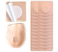 ZBOOROOR 150 Pcs Castor Oil Belly Button Patch, Foot Protectors Pads Skin Colour for Neck/Shoulders/Knees/Feet Reduce Rubbing, Strong Adhesive Sticker (Square)