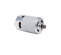 ZBORAVPIX DC Motor, RS-550 DC Motor 15 Teeth Gear 7.2V-25V 37x57mm for Power Tools Toy Models(14v 15teeth)