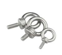 ZBORAVPIX eye bolt screws, Lifting Eye Screws 304 Stainless Steel M6 to M12 Multiple Sizes Pack of 2 or 4(M8*20 2pcs)