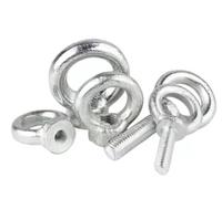 ZBORAVPIX eye bolt screws, Pack Of 4 Galvanized Lifting Ring Eye Nuts And Bolts Multiple Sizes(M8*25 Eye Bolt)