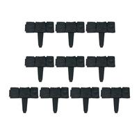 ZBORAVPIX Garden Lawn Palisade Edging Border, 10pcs Practical Eco-friendly Lawn Plant Border All-Purpose Walkway Landscape Edging Plant Border Yard(Black)