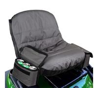 ZBORAVPIX Lawn Mower Seat Cover, Lawn Mower Seat Cover 600 Denier Polyester Oxford Padded Cushion with Storage Pockets Grey and Yellow(Grey)