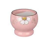 ZBORAVPIX Pestle and Mortar Set, Ceramic Mortar And Pestle Set Chrysanthemum Pattern Multicolor 4.3 Inch Spice Herb Grinder(Pink)