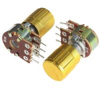 ZBORAVPIX Push Pull Potentiometers, Rotary Potentiometer Kit Pack Of 5 WH148 15MM 6 Pin With 15x17mm Knob Caps 1K-1M Ohm(1M Ohm)