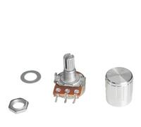 ZBORAVPIX Push Pull Potentiometers, Rotary Potentiometer Pack Of 5 WH148 15mm 3-Pin Linear With Silver Knob Cap 1K To 1M Ohm(1M Ohm)