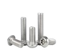 ZBORAVPIX Screws Bolt, 304 Stainless Steel Six-Lobe Torx Round Button Pan Head Security Screws M2-M12 Pack of 192(80mm,5pcs M8)