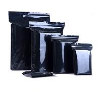ZBORAVPIX Shipping Poly Postal Self Seal Bags， Express Packing Black Self Sealing Zipper Bags Pack of 100