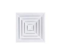 ZBORAVPIX Vent Grille Cover Systems, Central Air-conditioning Air Outlet Shutters Aluminum Alloy Exhaust Hood Vent Wind Fan White Air Outlet(35CM*35CM)