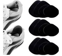 Zbssny 12Pack Shoe Hole Repair Patch, Self-Adhesive Heel Patches for Sneakers and Trainers,Black