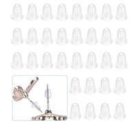 Zbssny 400pcs Silicone Earring Backs, Clear Earring Backs Replacement Stoppers Earrings for Stud Post Fishhook Earrings