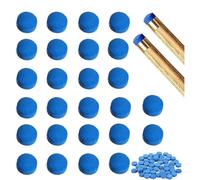 Zbssny 50 Pieces Cue Tips, 10mm Pool Tips Snooker Tips,Blue Diamond Snooker Cue Tips, Leather Pool Cue Tips,Cue Tips for Pool Cues and Snooker