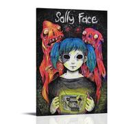ZBSXLBNG Sally Face Poster Decorative Painting Canvas Wall Art Living Room Poster Bedroom Painting 08 x 12 Inch (20 x 30 cm)