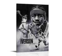 Zbwqlte Allen Iverson Art Poster Artworks Canvas Room Aesthetic Wall Art Prints Home Modern Decor 24x36inch(60x90cm)