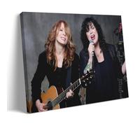 Zbwqlte Ann & Nancy Wilson Singing Poster Picture Print Wall Art Painting Canvas Artworks Idea Room Aesthetic 12x18inch(30x45cm)