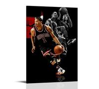 Zbwqlte Derrick Rose Art Wall Poster Canvas Painting Wall Art Decorative Picture Prints Modern Decor 08x12inch(20x30cm)