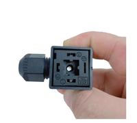 ZBWZXBDJ 1PCS DIN43650A Hydraulic Solenoid Pulse Valve Coil Junction Box Plug Waterproof 3-core 4-core with Light DC AC(Waterproof 3-core)