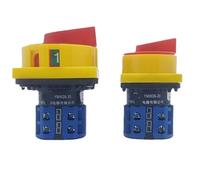 ZBWZXBDJ 1pcs LW26GS-20/04-2 Cam Switch Two Position Pad Lock Changeover Rotary Isolator Selector 20A 690V(Large Panel)