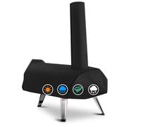 ZBXFCSH Heavy Duty 600D Polyester Cover compatible with Ooni Karu 12 - Multi-Fuel Outdoor Pizza Oven Cover for Outdoor Accessories Compatible with Ooni Karu 12 Pizza Oven (Black)