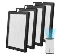 ZBXSNK 4 Pack HEPA Filter (21x15.5x1cm) Compatible with MeacoDry Arete One 10L and 12L Dehumidifier & Air Purifier 2-in-1, H13-Grade HEPA Filter Replacement for Meaco Arete One