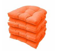 ZBXXSC Outdoor Chair Cushions Set of 2/4/6 U Shaped Garden Chair Seat Cushion Sofa Rattan Garden Seat Pad for Indoor Outdoor Furniture(P,6cps)