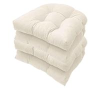 ZBXXSC Outdoor Chair Cushions Set of 2/4/6 U Shaped Garden Chair Seat Cushion Sofa Rattan Garden Seat Pad for Indoor Outdoor Furniture(M,4cps)